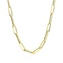 14K Yellow Gold Bold Paperclip Chain (4.2 mm)-7
