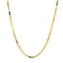 14k Yellow Gold Semi Solid Box Chain 1.6mm-8