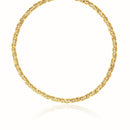 14k Yellow Gold Fancy Byzantine Chain Necklace-8