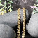 14k Yellow Gold Fancy Byzantine Chain Necklace-9