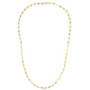14k Yellow Gold Necklace with Polished Circles-3