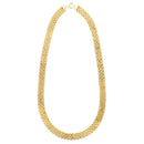 14k Yellow Gold Faceted Panther Link Chain Necklace-4