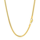 2.6mm 14k Yellow Gold Classic Solid Miami Cuban Chain-8