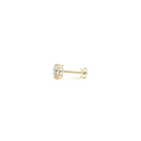 1/2 cttw Lab Grown Round Diamond Stud Earrings 14k Yellow Gold (G/VS2)-6
