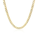 3.2 mm 14k Two Tone Gold Pave Curb Chain-6