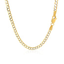 3.2 mm 14k Two Tone Gold Pave Curb Chain-7