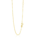 14k Yellow Gold Adjustable Box Chain 0.6mm-5