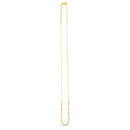 14k Yellow Gold Bead Paperclip Necklace-4