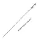 14k White Gold Bead Chain 1.5mm-5