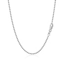 14k White Gold Bead Chain 1.5mm-8