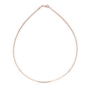 14k Rose Gold Necklace in a Round Omega Chain Style-6