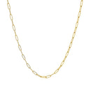 14K Yellow Gold Fine Paperclip Chain (1.5mm)-8