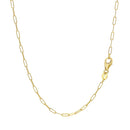 14K Yellow Gold Fine Paperclip Chain (1.5mm)-9