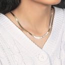 Imperial Herringbone Chain in 10k Yellow Gold (3.80 mm)-8