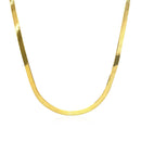 Imperial Herringbone Chain in 10k Yellow Gold (2.80 mm)-9