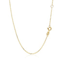14k Yellow Gold 17 inch Necklace with Round Amethyst-9
