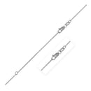 Extendable Cable Chain in 18k White Gold (1.00 mm)-2
