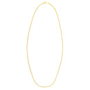 Double Extendable Cable Chain in 14k Yellow Gold (1.40 mm)-6