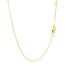 Double Extendable Box Chain in 14k Yellow Gold (0.6mm)-9