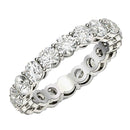 Round Cut Lab Grown Diamond Eternity Ring in 14k White Gold (2 cttw FG/VS2)-7