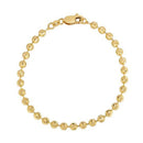 Moon Cut Bead Chain Bracelet in 14k Yellow Gold  (4.00 mm)-2