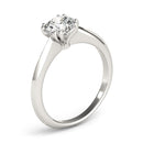14k White Gold Double Prong Set Solitaire Diamond Engagement Ring (1 cttw)-7