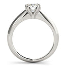 14k White Gold Double Prong Set Solitaire Diamond Engagement Ring (1 cttw)-8