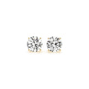 2 cttw Certified IGI Lab Grown Round Diamond Stud Earrings 14k Yellow Gold (G/VS2)-5