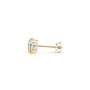 2 cttw Certified IGI Lab Grown Round Diamond Stud Earrings 14k Yellow Gold (G/VS2)-6