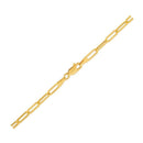 14K Yellow Gold Lite Paperclip Anklet (3.2mm)-4
