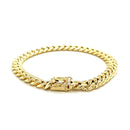 10k Yellow Gold Semi Solid Miami Cuban Bracelet (7.20 mm)-7
