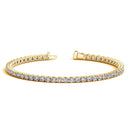 Lab Grown Round Diamond Tennis Bracelet in 14k Yellow Gold (5 cctw  F/G  VS2/SI1)-4