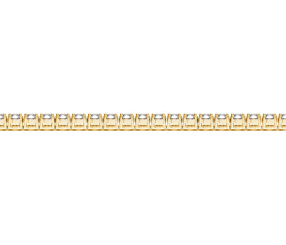 Lab Grown Round Diamond Tennis Bracelet in 14k Yellow Gold (5 cctw  F/G  VS2/SI1)