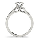 14k White Gold Single Row Diamond Engagement Ring (1 cttw)-4