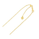 Adjustable Cable Chain in 14k Yellow Gold (1.0mm)-6