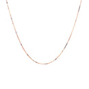 14k Rose Gold Classic Box Chain 0.4mm-9