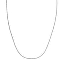 Double Extendable Cable Chain in 14k White Gold (1.40 mm)-5