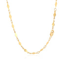 14K Yellow Gold Polished Diamond Motif Chain (3.0mm)-5