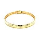 6.0 mm 14k Yellow Gold Classic Omega Bracelet-5