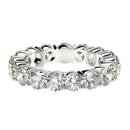 Round Cut Lab Grown Diamond Eternity Ring in 14k White Gold (3 cttw FG/VS2)-8