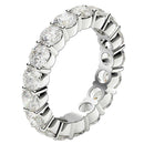 Round Cut Lab Grown Diamond Eternity Ring in 14k White Gold (3 cttw FG/VS2)-10