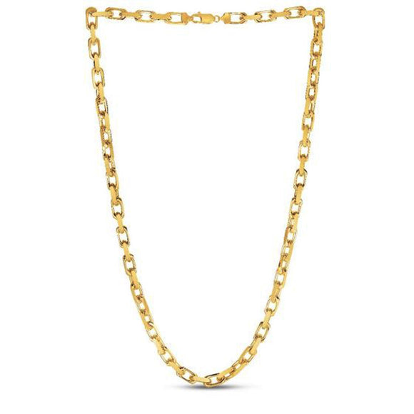 14k Yellow Gold French Cable Link Chain (6.10 mm)