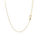 14k Yellow Gold Necklace with Round Diamond Charms-9