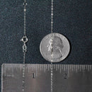Double Extendable Piatto Chain in 14k White Gold (1.2mm)-13