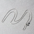 14k White Gold Diamond Cut Cable Link Chain 0.8mm-11