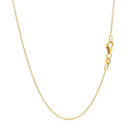 Double Extendable Cable Chain in 14k Yellow Gold (1.0mm)-7