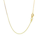 18k Yellow Gold Diamond Cut Cable Link Chain (0.80 mm)-10