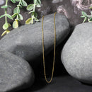 18k Yellow Gold Diamond Cut Cable Link Chain (0.80 mm)-11