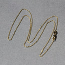 18k Yellow Gold Diamond Cut Cable Link Chain (0.80 mm)-12
