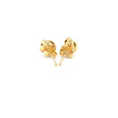 10k Yellow Gold Love Knot Stud Earrings-7